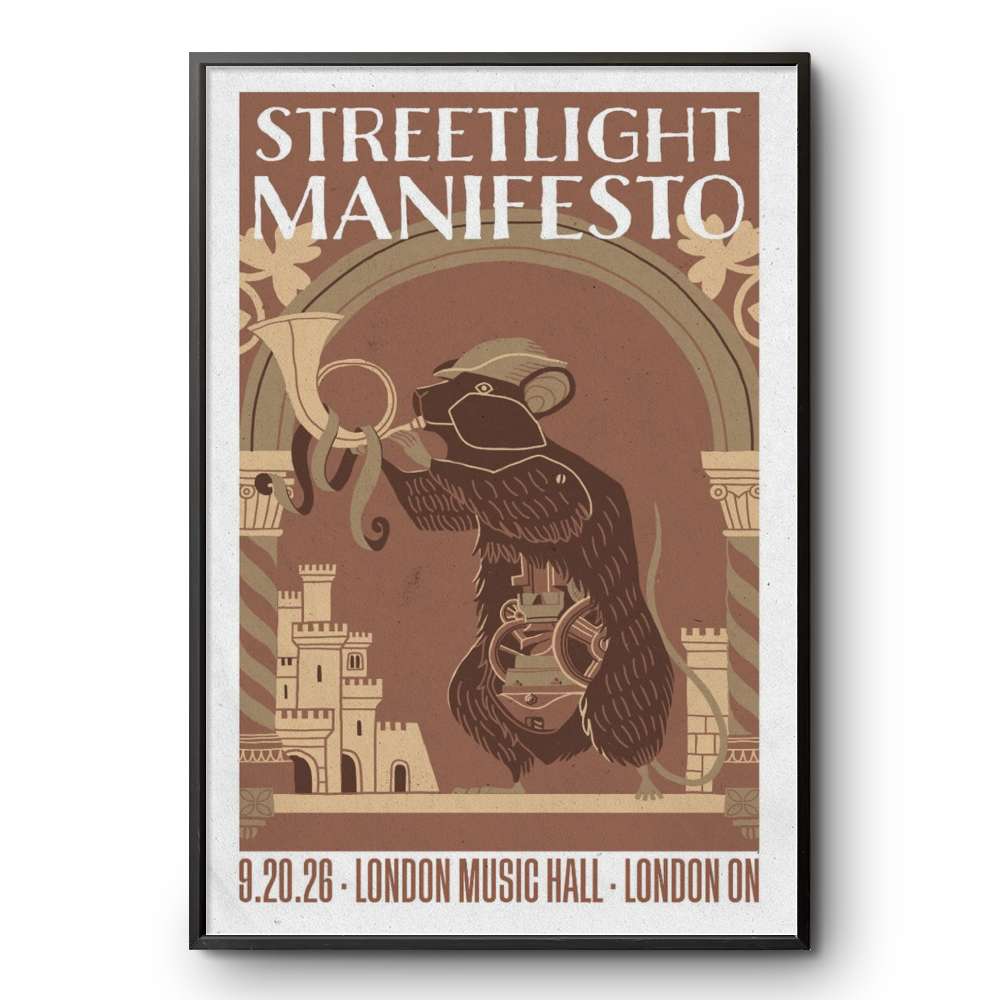 Streetlight Manifesto concert tour poster 2026